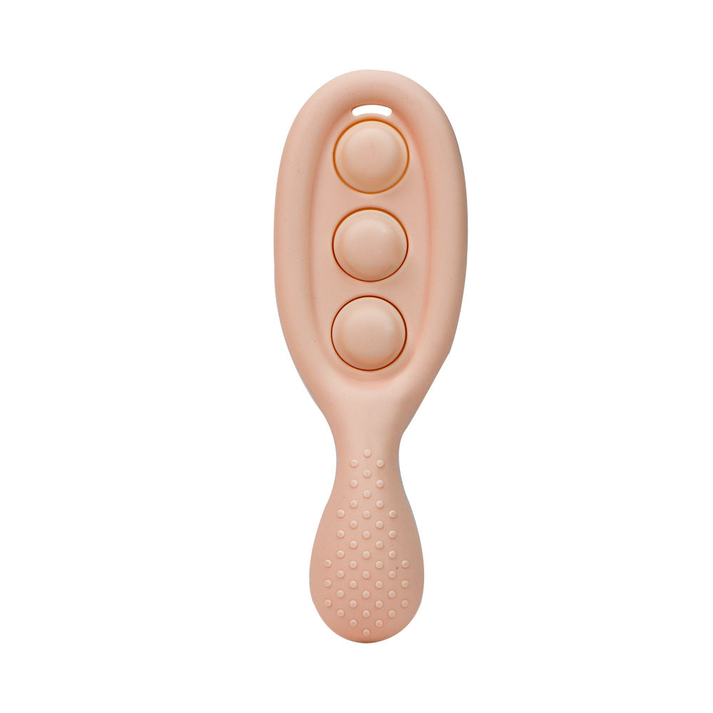 new food-grade silicone teether baby teething stick anti-eating hand security bite fun maternal and infant products wholesale