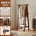 Foldable solid wood clothes rack - freestanding wardrobe for bedroom, living room, and home use - clothes storage, coat rack, and drying rack for rooms