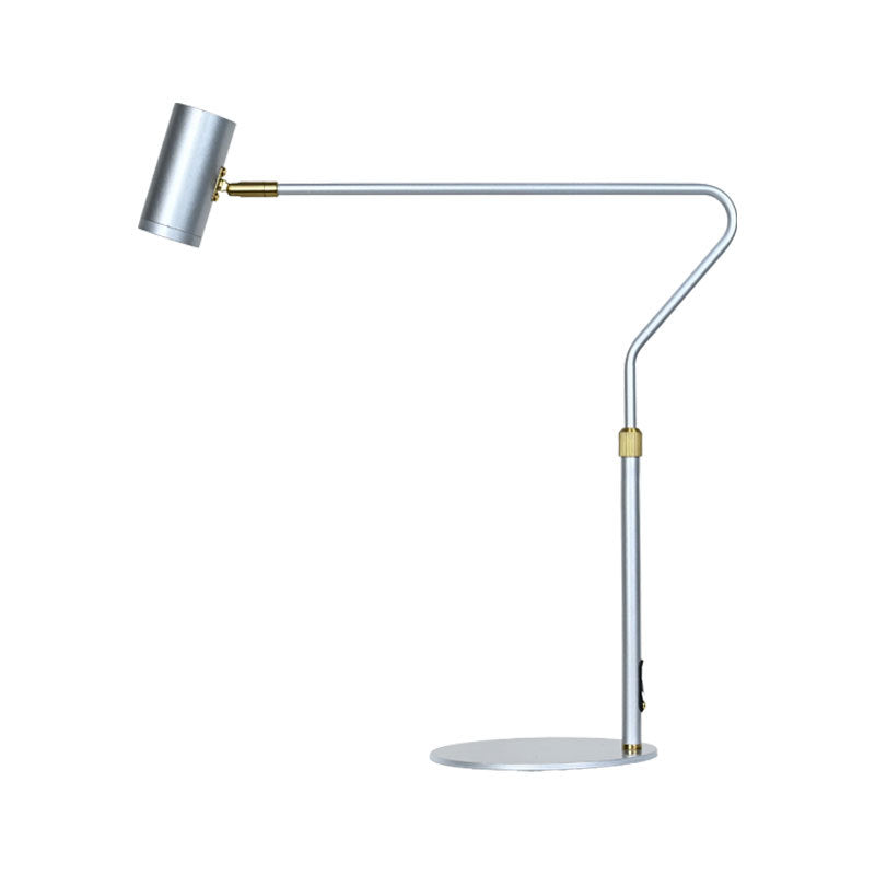 Retractable led desk lamp - dimmable, color temperature adjustable, usb powered, minimalist design for living room, bedroom, eye protection, study, and office
