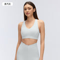 Women's high-impact sports bra for fitness, yoga, and running - shockproof criss-cross back bra - model d26074