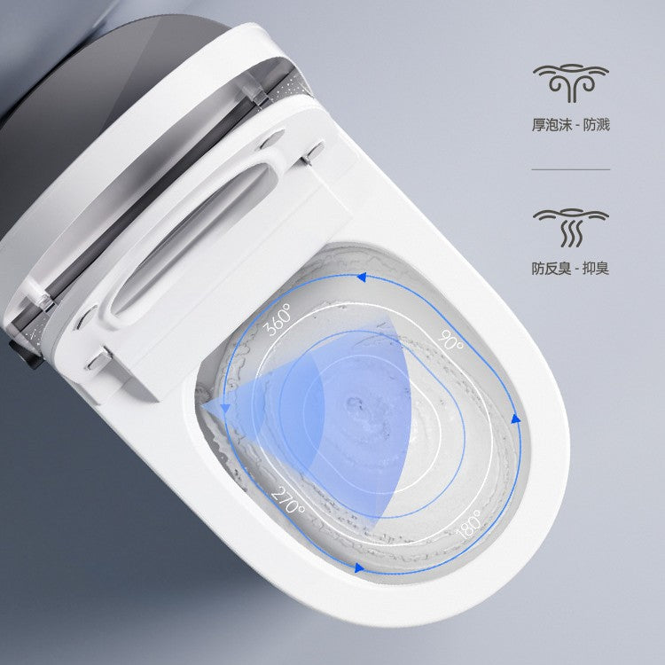 Smart toilet, automatic flip, built-in foam shield with aromatherapy, no water pressure limit, home hotel toilet