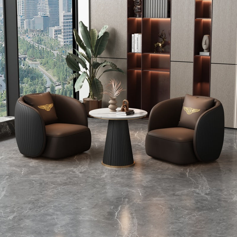 Sales office negotiation sofa accessible luxury modern high-end beauty salon rest area casual reception table and chair combination