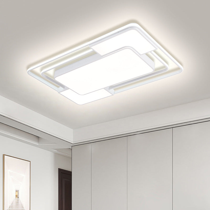 Living room light rectangular simple modern atmosphere household led ceiling light master bedroom lighting combination whole house package