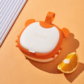Baby outing food bowl kids portable meal plate silicone eating bowl drop-proof takeout baby utensil set
