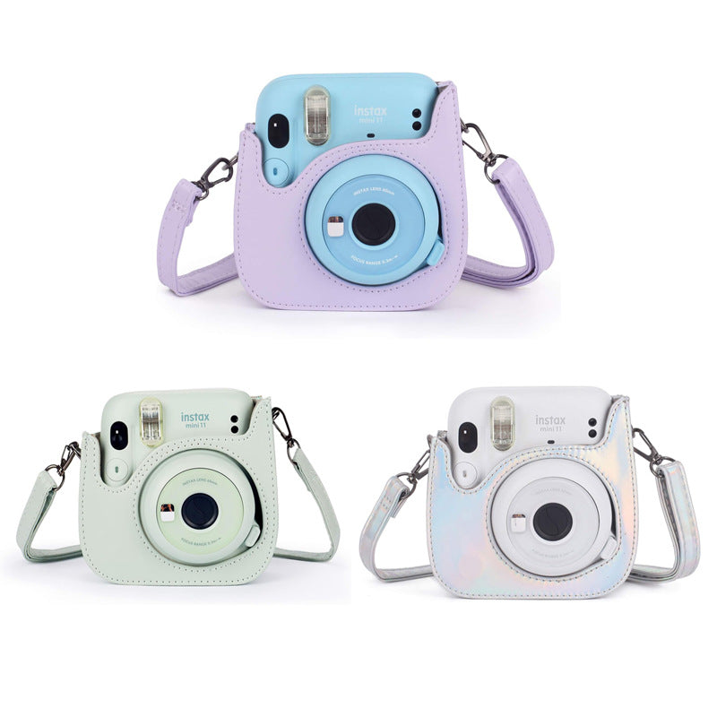Cross-border hot-selling is suitable for Mini11 Polaroid bag PU leather material camera bag manufacturer customization
