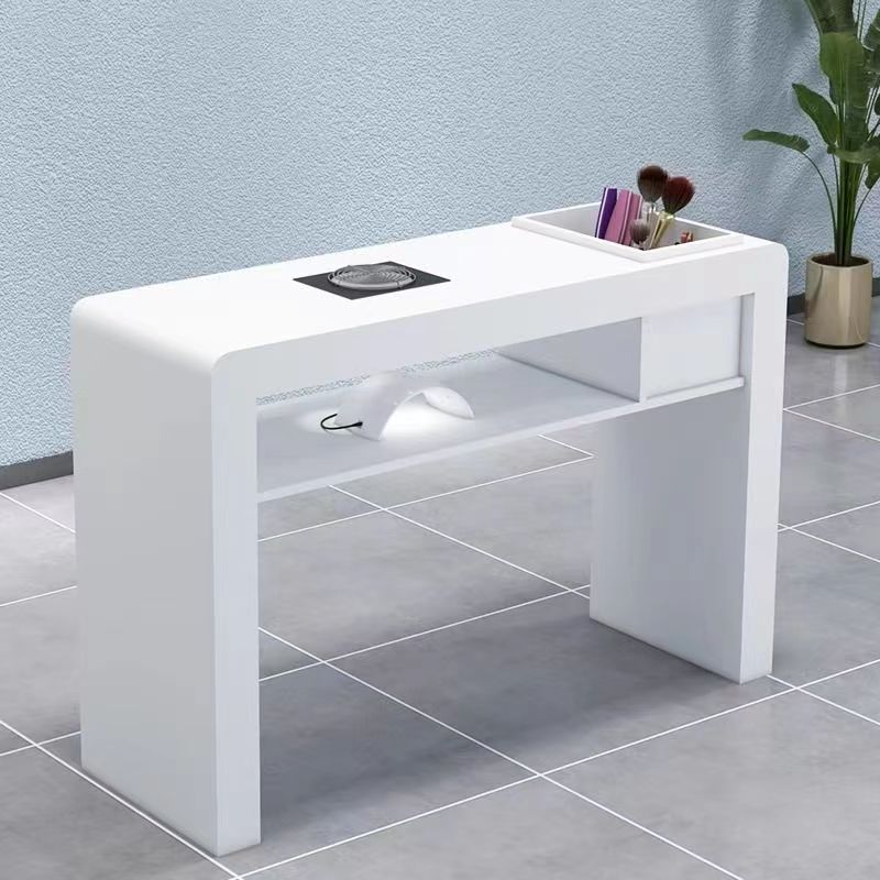 Nail art table net manicure table paint single double groove storage box embedded vacuum cleaner simple Japanese nail salon