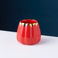 Chinese red gold jar