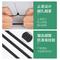 Nylon cable ties, plastic buckle, strong anti-theft buckle, wire tie, self-tightening, self-locking black strap