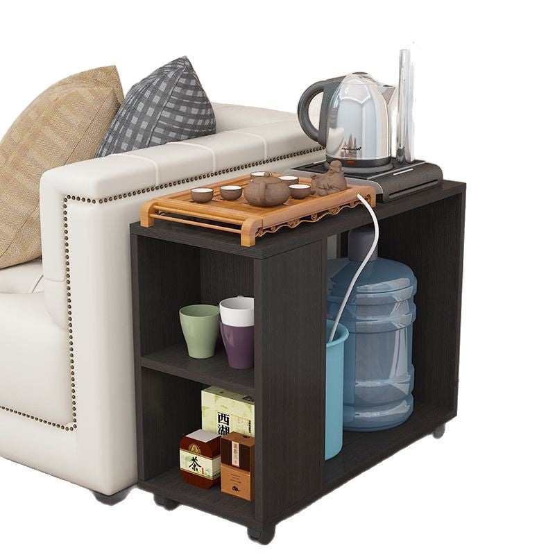 Casualmovable small coffee table tea table tea table for home small table bucket storage rack living room side table kung fu tea table
