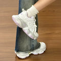 Mesh breathable chunky platform sneakers for women, 2026 spring/autumn new collection, petite-friendly, slimming, versatile casual athletic shoes