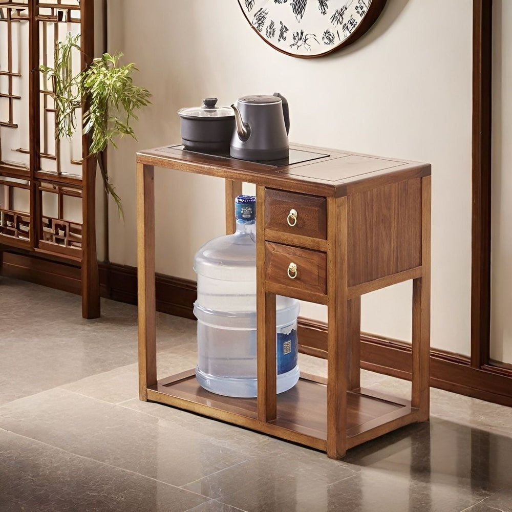 South american walnut solid wood water kettle tea cabinet solid wood storage tea side cabinet car chinoiseriemovableall-in-onefor home