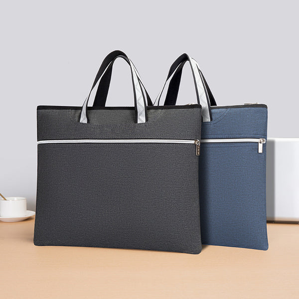 Yiyunchen Portable Document Bag Men's Document Bag Zipper Waterproof Information Bag Multi-layer Briefcase Customized Logo