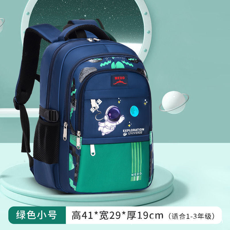 Backpack for grades 3-6, junior high school, large capacity, weight-reducing, spine-protecting, elementary school student schoolbag, breathable straps, storage