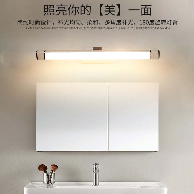 LED mirror headlight, simple makeup dresser headlight bathroom bathroom Zhongshan waterproof mirror lamp mirror cabinet lighting