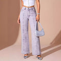 Pre-sale-65221# cross-border fashion foreign trade women's ins straight-leg loose jeans pants