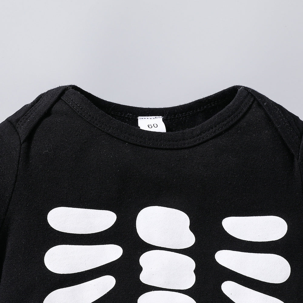 european and american spring/autumn new baby & toddler halloween bat print crew neck long sleeve romper - ready to ship, dropshipping available