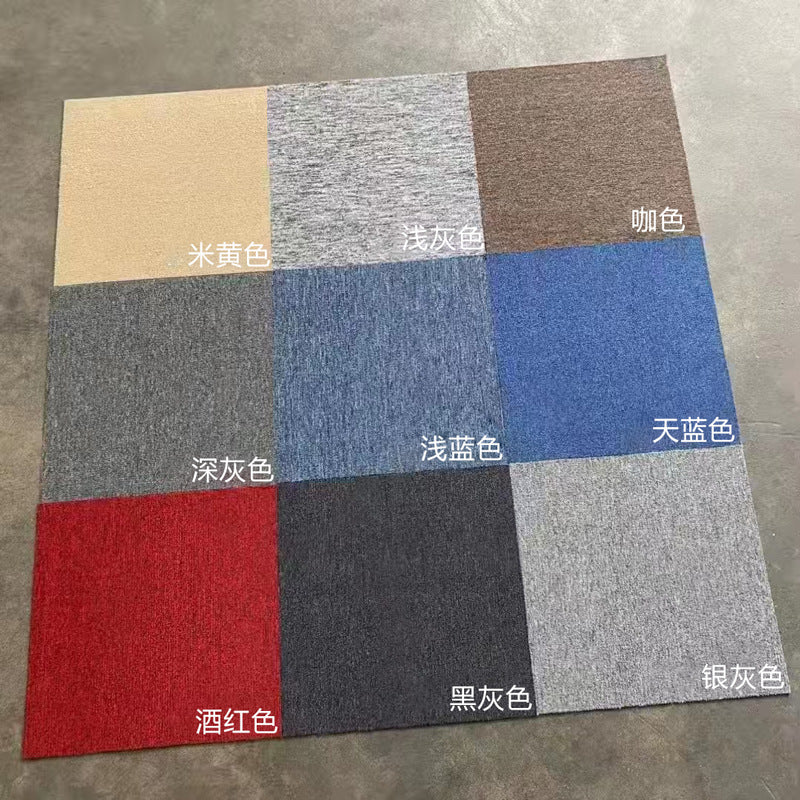 Ready-to-ship office modular carpet tiles - striped conference room carpet - commercial grade eco-friendly polypropylene carpet flooring