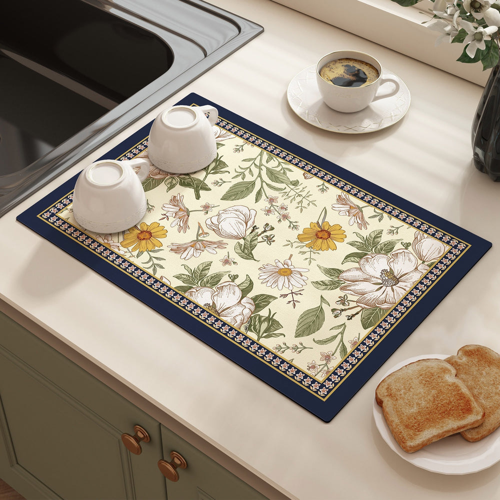 american diatom mud table mat for home insulation mat countertop absorbent mat kitchen drain mat bowl and plate water control mat