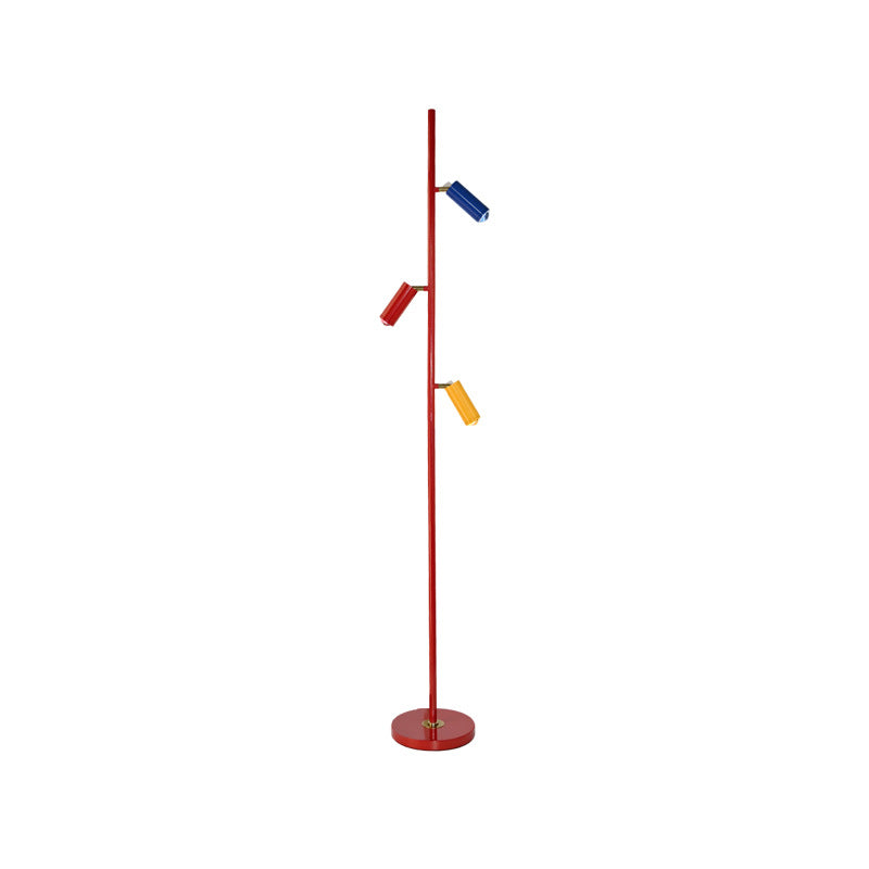 Led memphis floor lamp for living room - designer light luxury ambiance, dopamine sunset spotlight, live stream background lighting