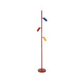 Led memphis floor lamp for living room - designer light luxury ambiance, dopamine sunset spotlight, live stream background lighting
