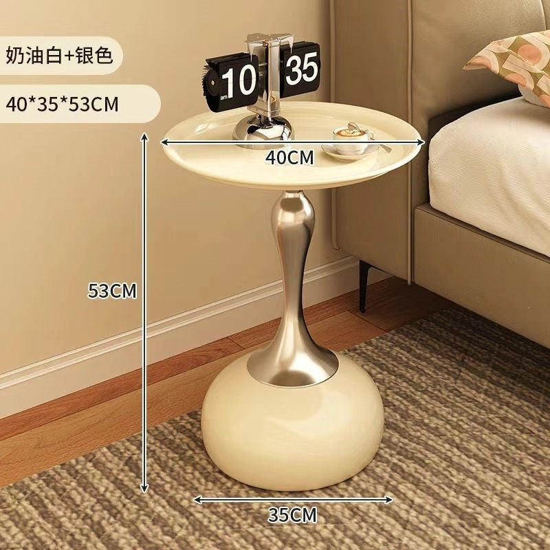 Accessible luxury sofa side table living room for home small coffee table side table retro corner table iron bedside storage balcony small round table