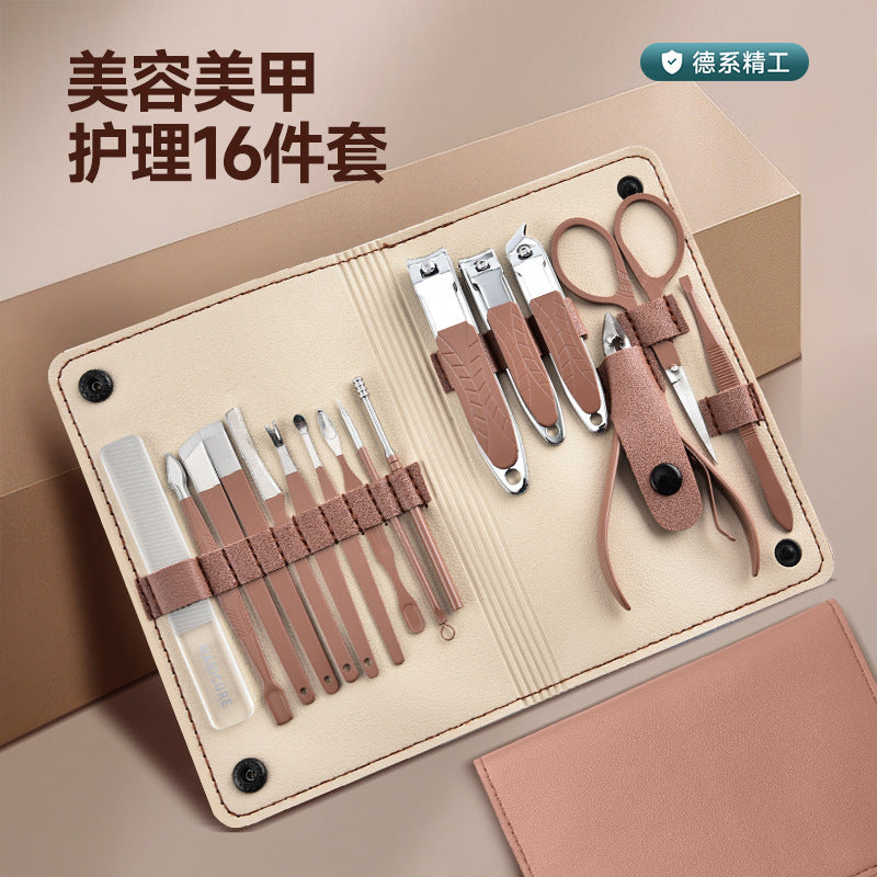 Slanted nail clipper suitnail art manicure tools nail clipper suit one piece starting batch nail clippers high-end set box