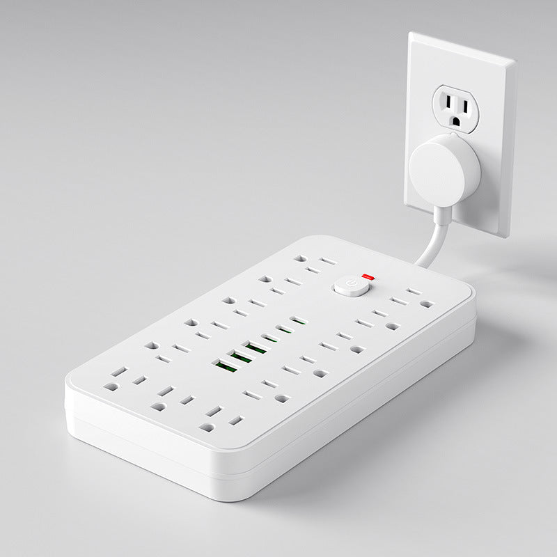 110v power strip extension cord with overload protection, usb charging outlet, us/canada/mexico standard, pd socket, taiwan version