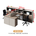 Saint li screen desk and chair combination - employee office workstation desk with card seat - financial office desk