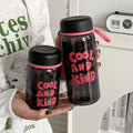 Letter small round cap black 400ml