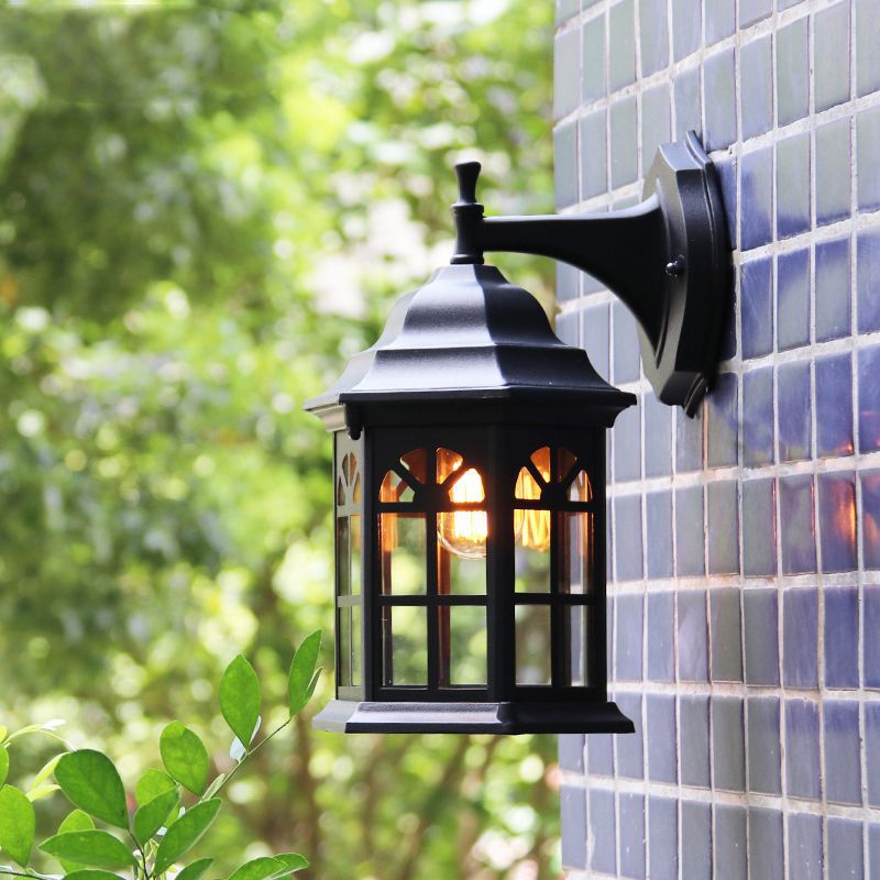 European rustic style outdoor wall lamp - waterproof for gate, exterior wall, balcony, terrace, villa courtyard, bedroom bedside lighting