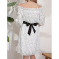 Aliexpress new arrival: women's elegant cutout tassel dress, casual a-line skirt