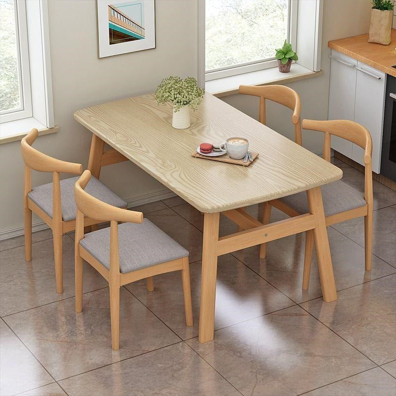 Dining table small apartment for home modern casual dining table and chairs commercial fast food restaurant table and chair combination dining table rectangular table