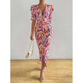 barcode new arrival  elegant women's original print dress