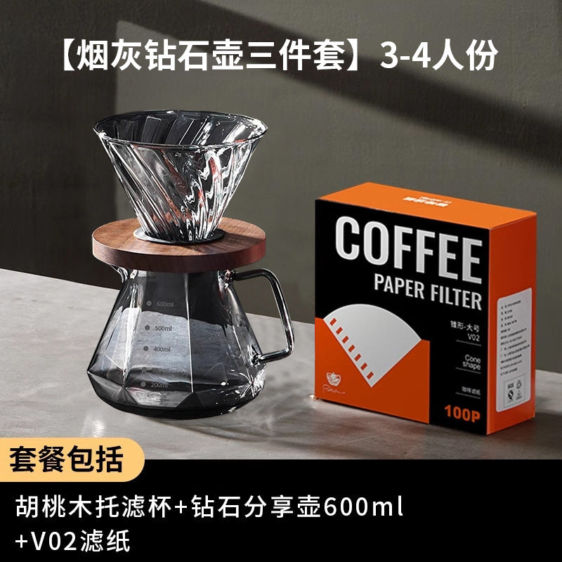 Hand-brewed coffee set, filter cup, sharing pot, hand-brewed kettle, hand-cranked grinder, for home american coffee utensils, souvenirs