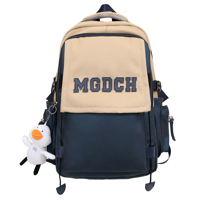 School bag female Japanese ins wind simple high school college student backpack large capacity women's bag anti-splashing travel backpack