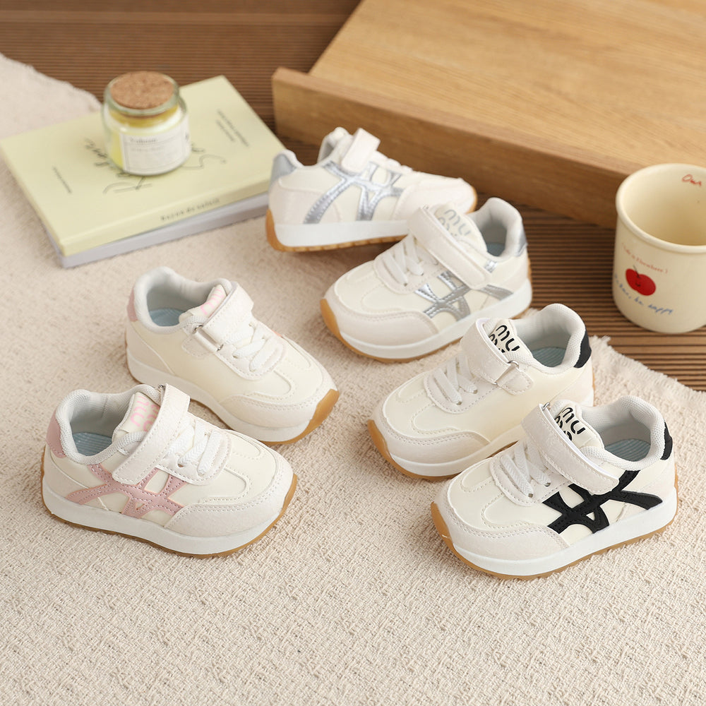 Vancahao girls' lightweight breathable running shoes,  spring/autumn new korean style children's casual shoes, boys' agnes shoes