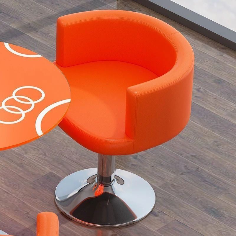 Lift and rotate casual sofa chair modern casual color matching negotiation chair for home bar reception computer chair