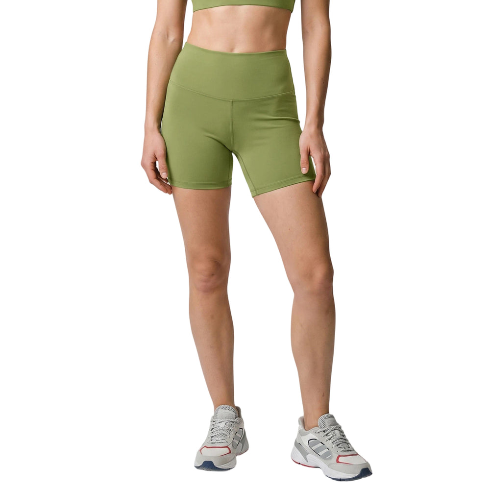 High-waisted, slim-fit yoga shorts for women - tummy control, butt lift, stretchy capri length - perfect for summer running, fitness, and cycling (s2064)