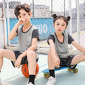 Kids' summer outfit: boys' tank top set, quick-dry athletic mesh, big kids' sleeveless, baby summer two-piece set for girls