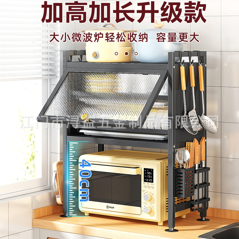 With cabinet door Multifunctional kitchen Microwave oven Shelves Countertop cupboards Oven dishes Drain storage cabinets Lockers