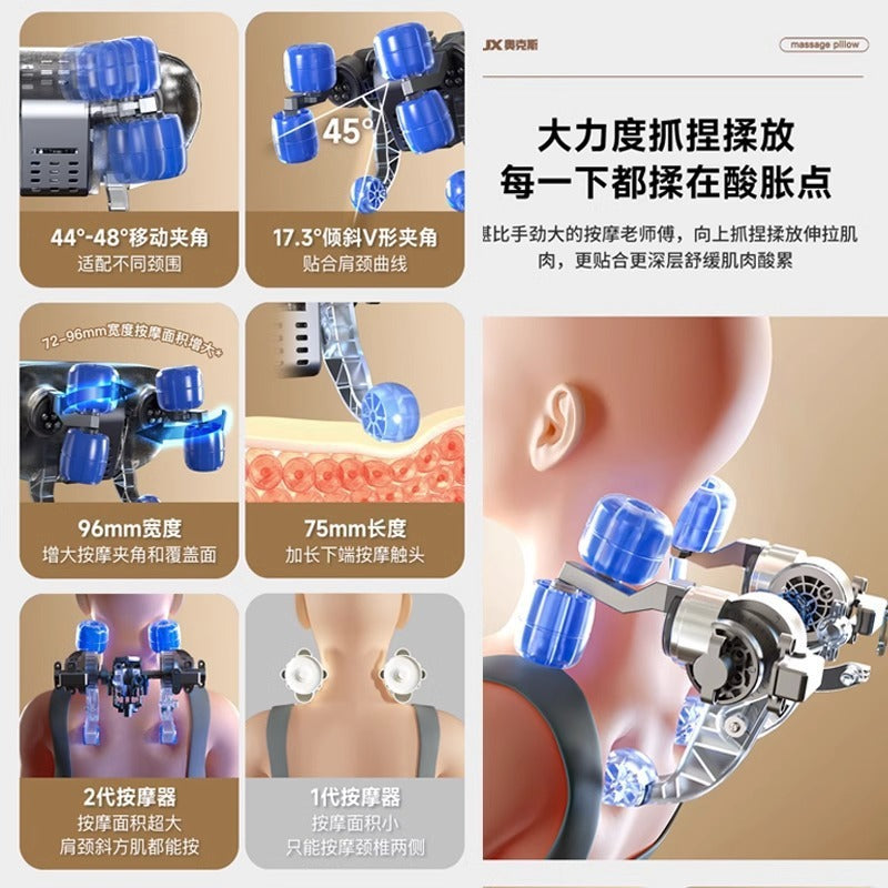gift factory direct supply cervical massager whole body automatic kneading upstream and downstream walking for home massage cushion