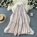 Casual pants  summer fairy gentle style versatile high waistloose wide leg culottes cover flesh and crotch chiffon pants