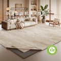 Removable and washable carpet living room new arrival wabi-sabi cream style double layer machine washable stain-resistant bedroom bedside coffee table carpet floor mat