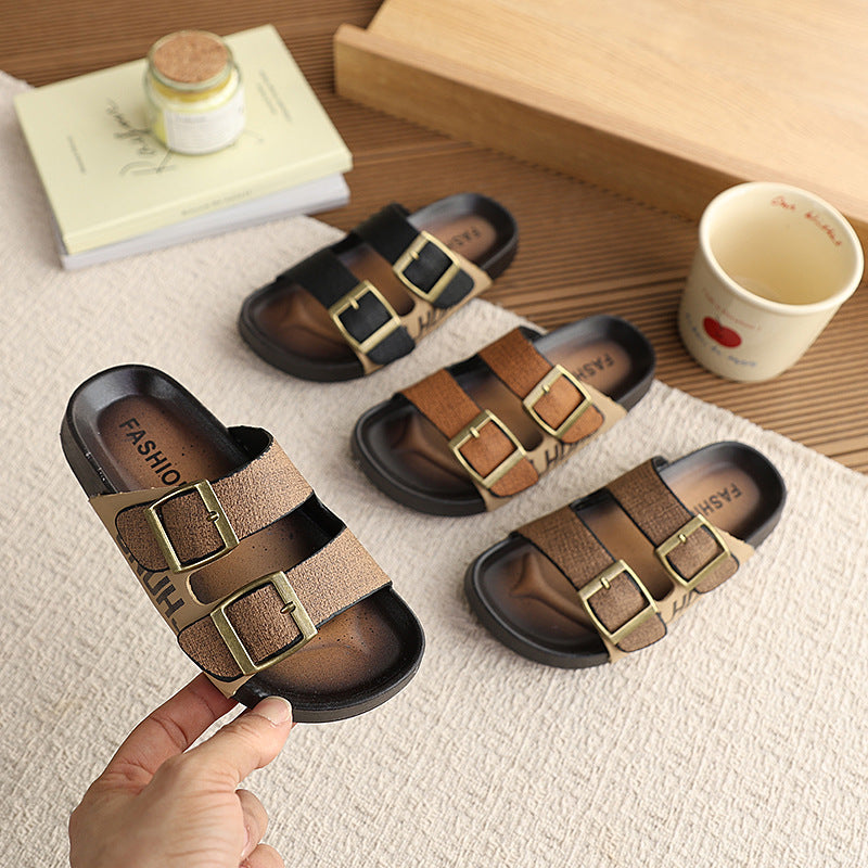 Vancahoboken boys' cork sandals & slippers -  summer new collection - indoor/outdoor sandals & flip-flops for older boys