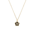 Sense of designniche style black camellia necklace female clavicle chain springnew arrivalinscasualelegant necklace accessories