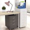 Drawer-type storage cabinet under the desk, drawer cabinet with lock, bedside table, multi-layer iron storage cabinet