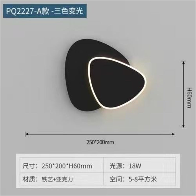 Creative minimalist wall sconce - modern lighting for living room tv backdrop, stairway, bedroom, and bedside