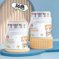 Washable kids' silky smooth spinning crayons - mess-free, non-toxic, perfect for kindergarten art - complete set of non-stick oil pastels