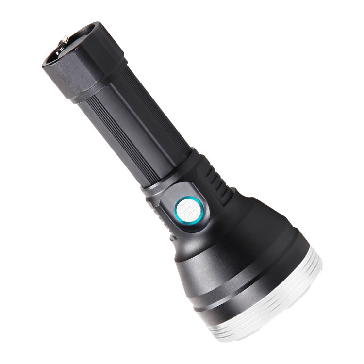 Cross-border new SST40 concentrating USB charging outdoor LED strong light long-range home high-power flashlight