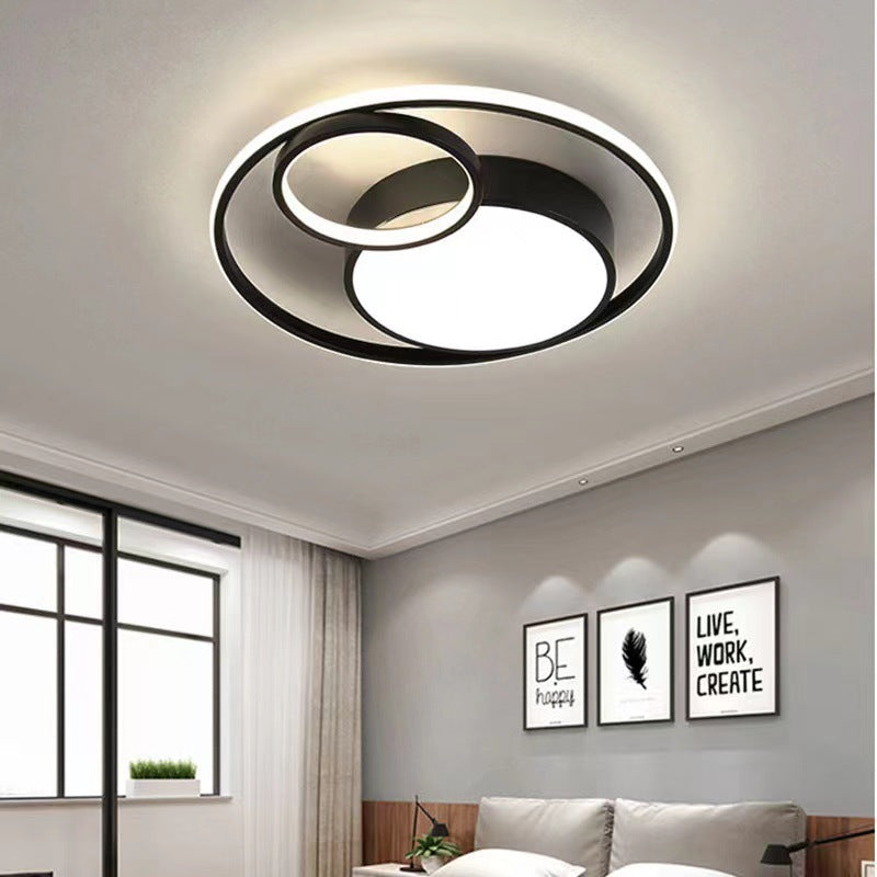 Atmospheric living room LED ceiling light Modern simple bedroom room dining room study light combination Whole house package lighting